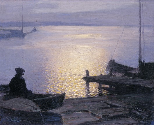 Edward Henry Potthast  Along the Mystic River c. 1925–1927