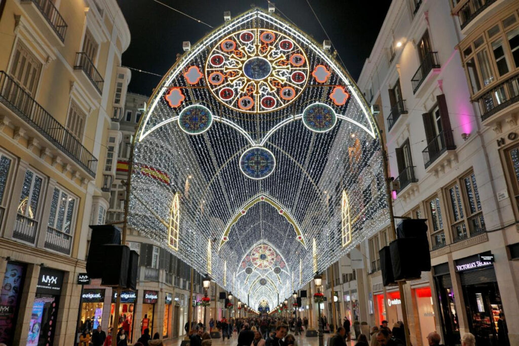 Magical lighting displays draw visitors to cities across Spain