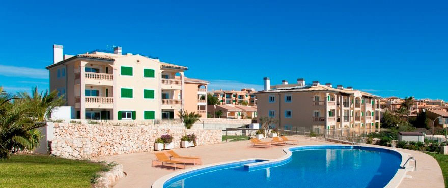 Apartments im Verkauf, Apartments auf Mallorca, Cala Magrana, Manacor, 2 Schlafzimmer, Gemeinschaftsgarten und Pool, privater Parkplatz