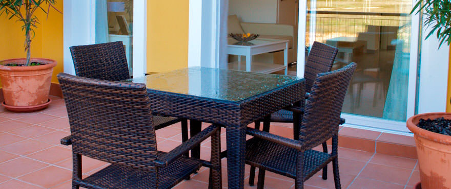 Terrace, Townhouses for sale, townhouses in Calpe, Costa Blanca, 3 bedrooms, private garden, communal swimming pool and gardens