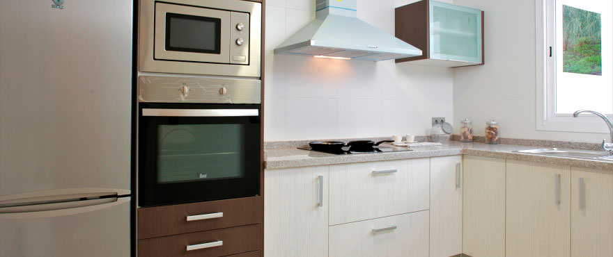 Kitchen semi furnished homes for sale in the Costa Blanca