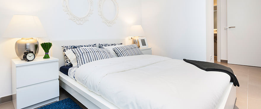 Luminous double bedroom in apartments for sale in Puerto Pollensa, Mallorca