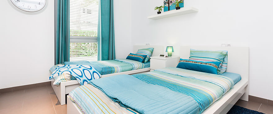 Luminous double bedroom in apartments for sale in Puerto Pollensa, Mallorca