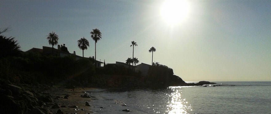 Sunset at Horizon Beach in Estepona, Costa del Sol
