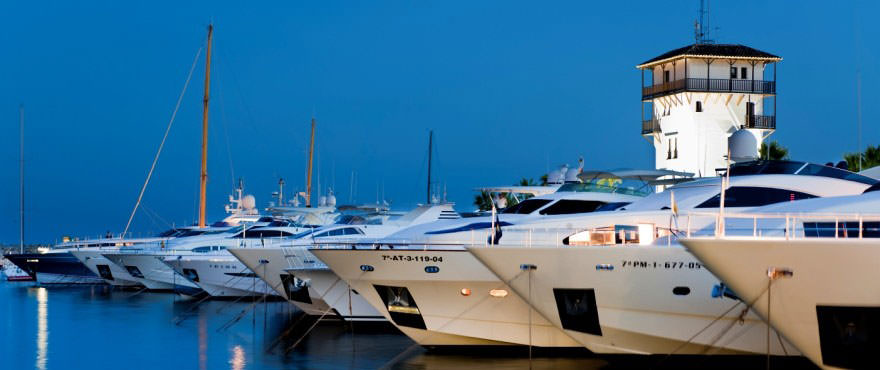 Der Hafen bei Nacht, Santa Ponsa, Calvia