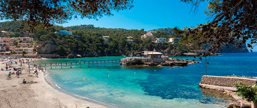 Camp de Mar Beach, Puerto Andratx, Mallorca, Spain