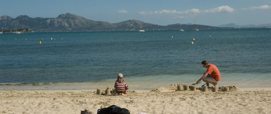 Playas y vistas desde la playa del Puerto Pollensa