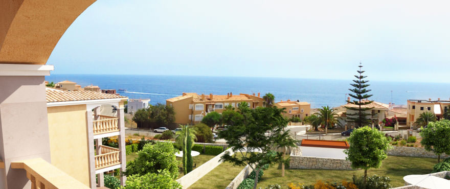 Uitzicht op zee vanaf koopappartement in Porto Cristo, Mallorca