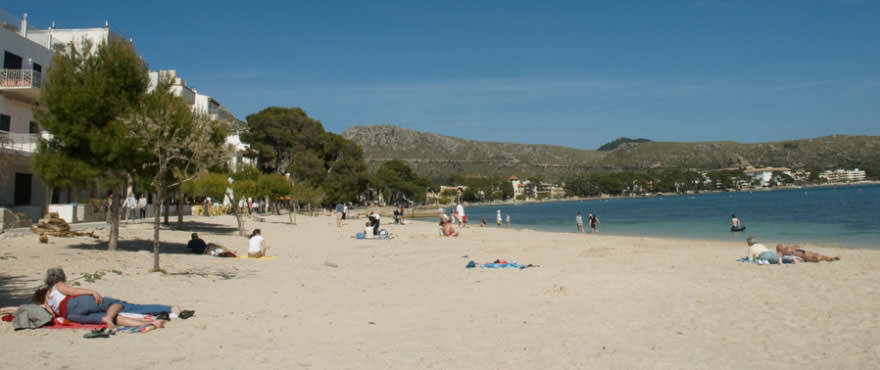 Beach close to Aires de Pollensa with a calm environment
