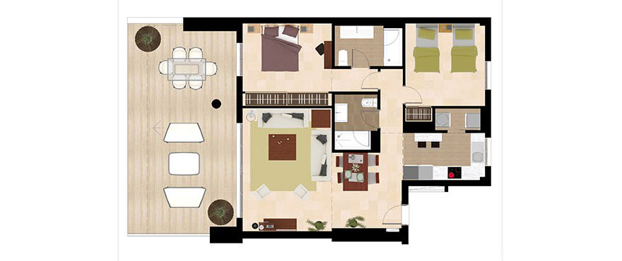 Avalon apartments for sale in Costa del Sol: 2 bedroom apartment