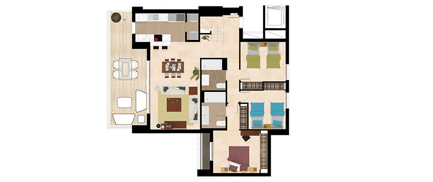 Avalon apartments for sale in Costa del Sol: 3 bedroom penthouse