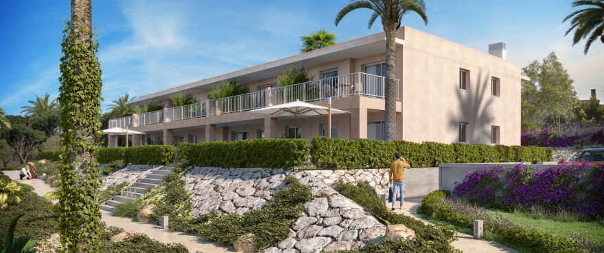 Nuevos exclusivos apartamentos con jardín comunitario en Mallorca