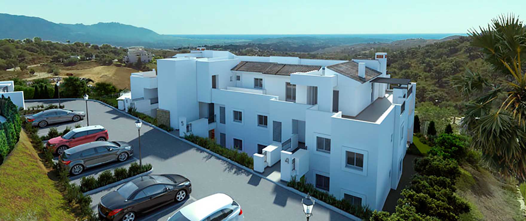 New development of 2 and 3 bedroom apartments for sale in La Floresta Sur, one of the best locations in Costa del Sol