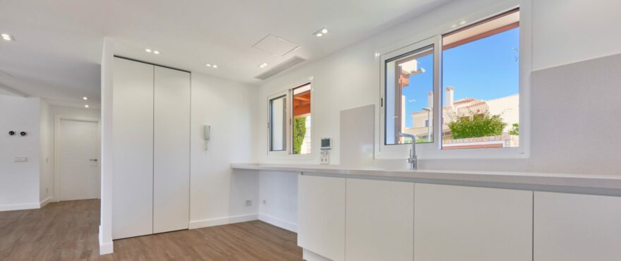 Spacious kitchen of the new villa in Santa Ponsa
