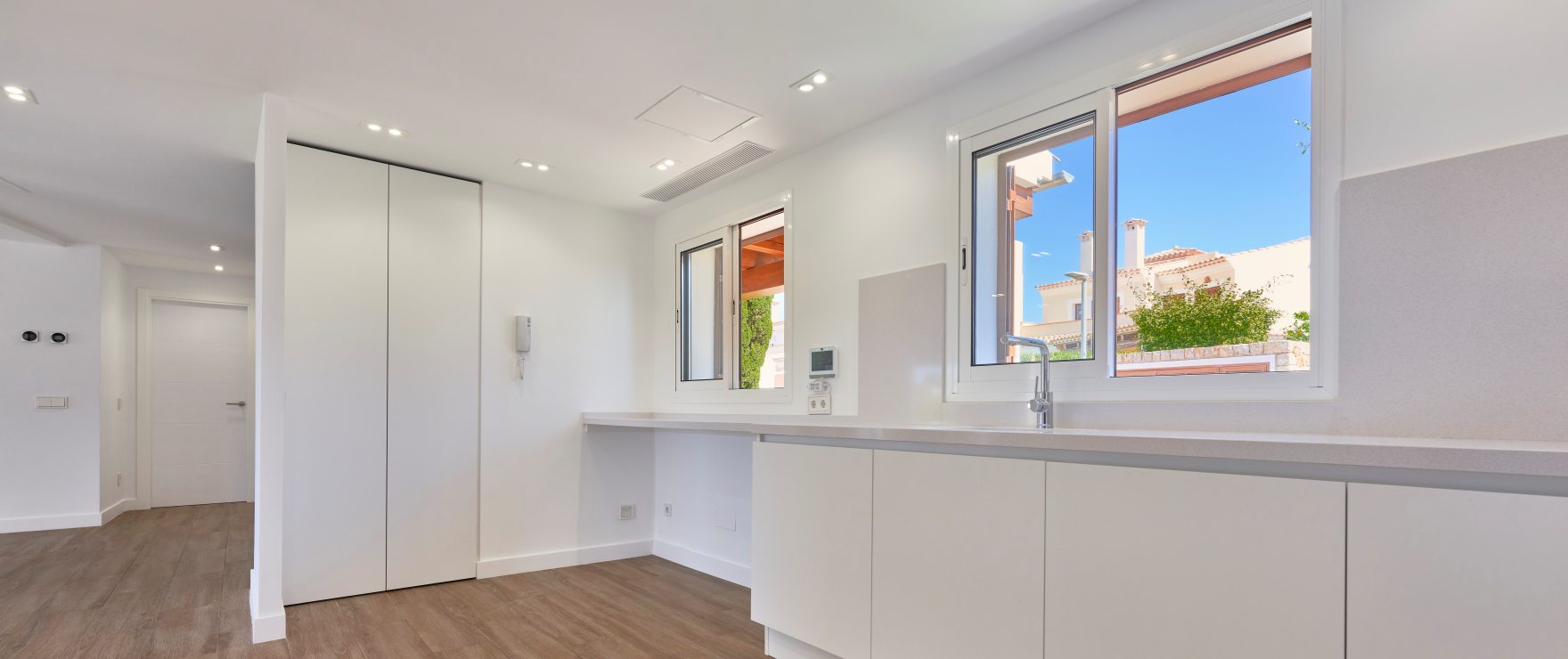 Spacious kitchen of the new villa in Santa Ponsa