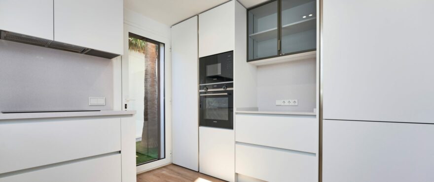 Spacious kitchen of the new villa in Santa Ponsa