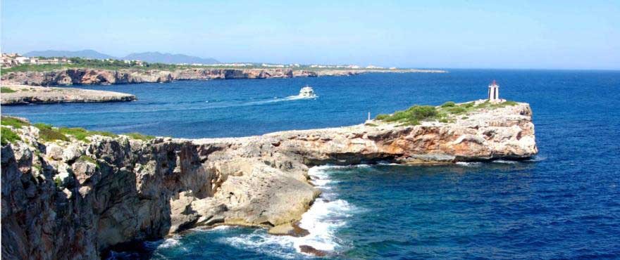 Mediterranean sea view close to Cala Magrana Mar complex