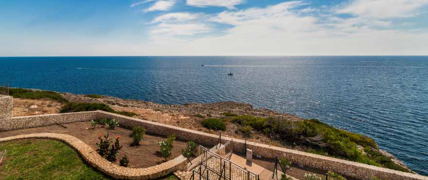 Sea views from the terrace at Cala Magrana Mar townhouses