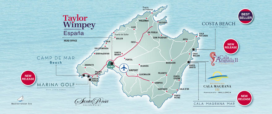 Mapa de situación Mallorca
