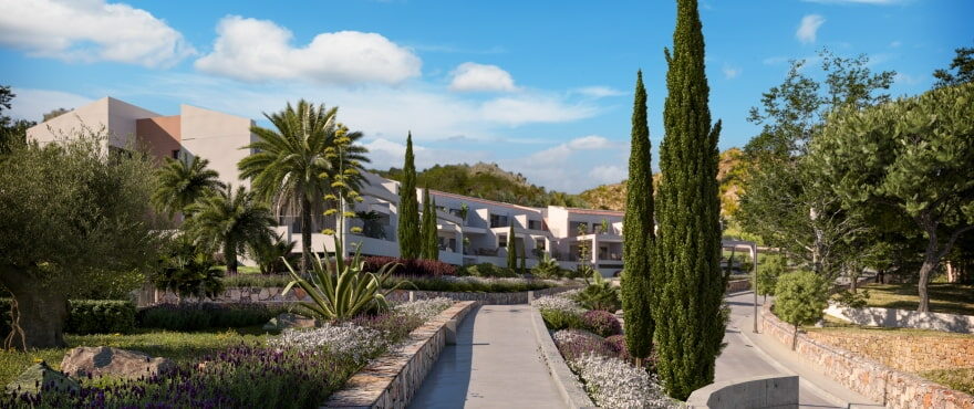 Canyamel Pins, nieuwe appartementen met gemeenschappelijke tuin te koop in Mallorca