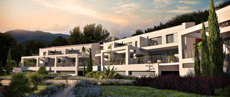 Canyamel Pins, nieuwe appartementen met gemeenschappelijke tuin te koop in Mallorca