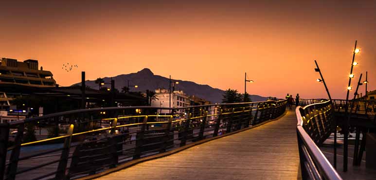 Puesta de sol en San Pedro de Alcántara, Marbella