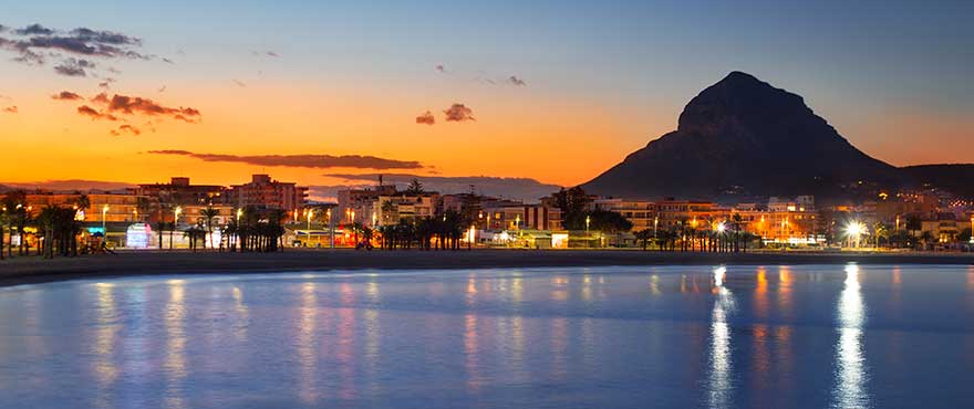 Sunset in Javea, Costa Blanca