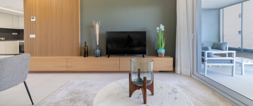 Luminous living room with views in Punta Prima, Torrevieja