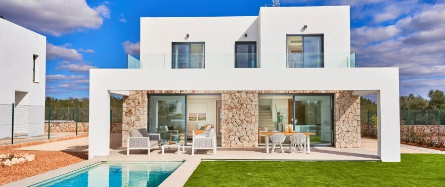 Las Villas de Dalt de Sa Rápita, Einfamilienhaus mit Pool zum Verkauf (Mallorca)