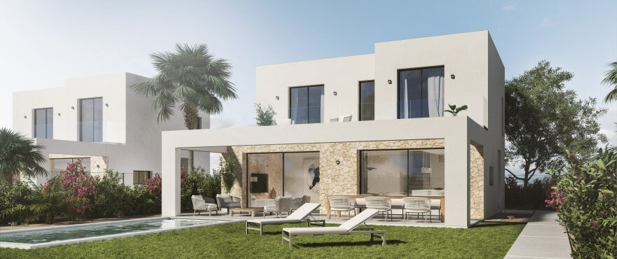 New build villa with private pool and garden for sale, Majorca