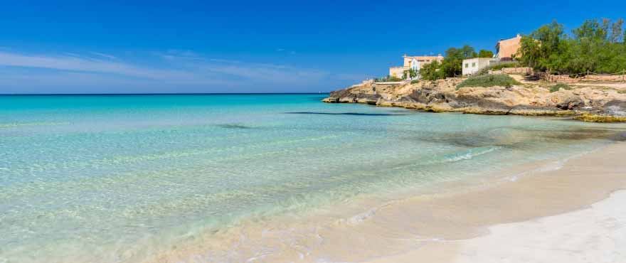 Es Trenc stranden, Mallorca, Baleariska öarna.