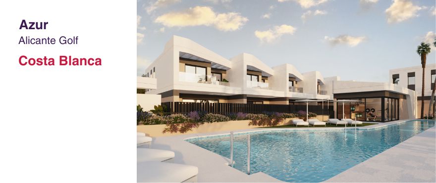 Azur - Alicante Golf: Herenhuizen 4 slaapkamers. Gemeenschappelijk zwembad en tuin.