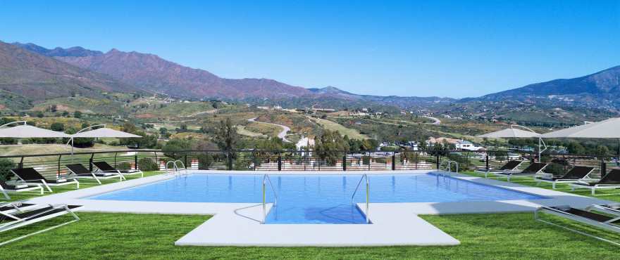Grand View: Apartments for sale with communal pool in La Cala Golf Resort