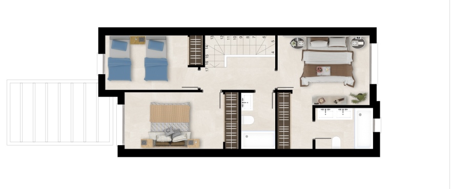 Green Golf, plan of the first floor