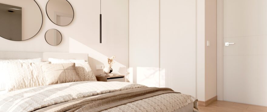 Bright modern bedroom