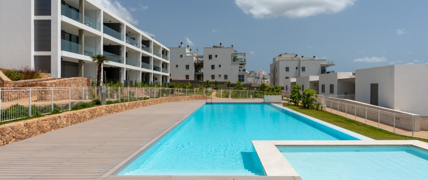 Sunset Ibiza, new apartments with pool at Cala Gració, Ibiza