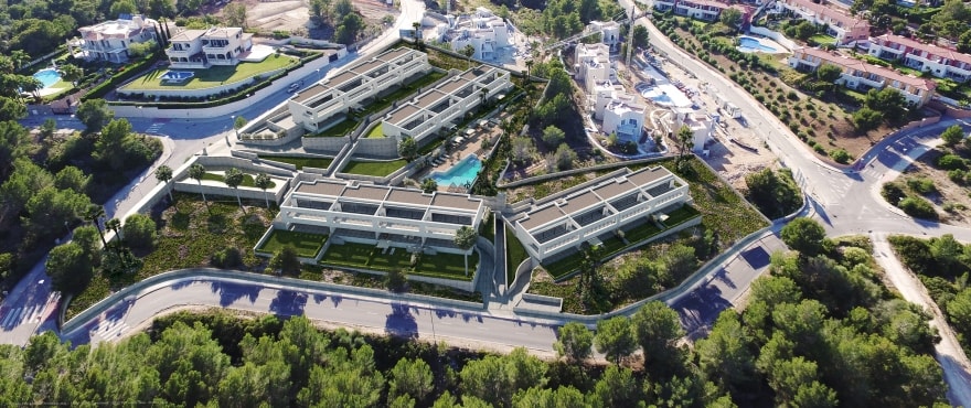 Cala Vinyes Hills, neue Reihenvillen nahe Puerto Portals und Port Adriano.