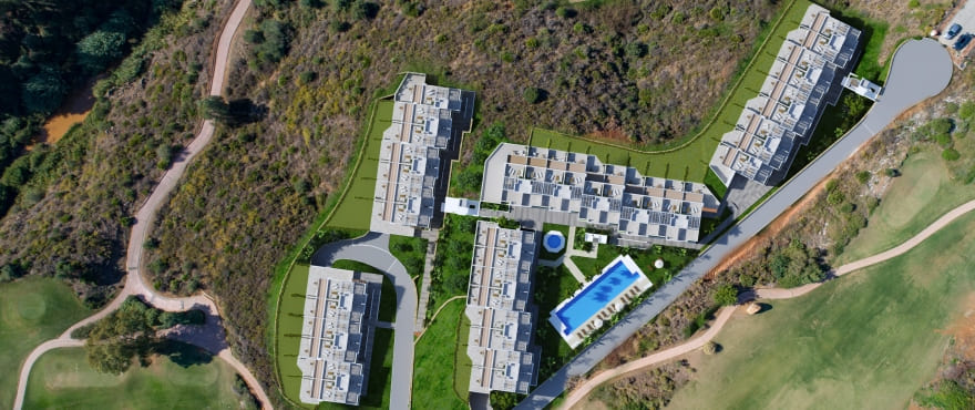 Neues Bauprojekt von Reihenhäusern in der Wohnanlage La Cala Resort, Mijas