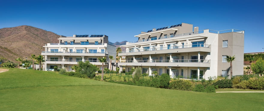 Vue panoramique des nouveaux logements Sun Valley, Mijas, Costa del Sol