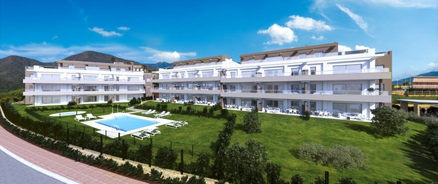 Sun Valley : Appartements en vente avec piscine commune à La Cala Golf Resort