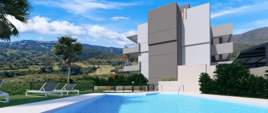 Sun Valley : Appartements en vente avec piscine commune à La Cala Golf Resort