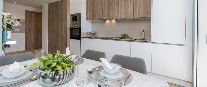 Cuisine moderne dans les appartements neufs en vente, Sun Valley, La Cala Resort