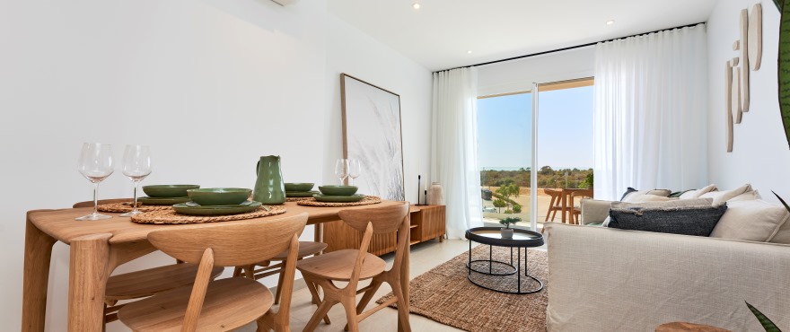 Bright livingroom in the new Compass apartments