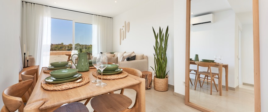 Bright livingroom in the new Compass apartments