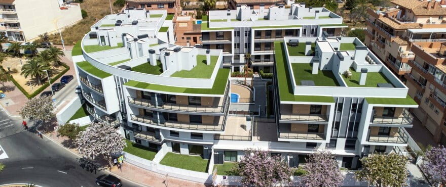 Essential, new residential complex with communal gardens in Jávea