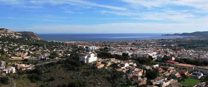 Panoramaaufnahme von Jávea, Costa Blanca