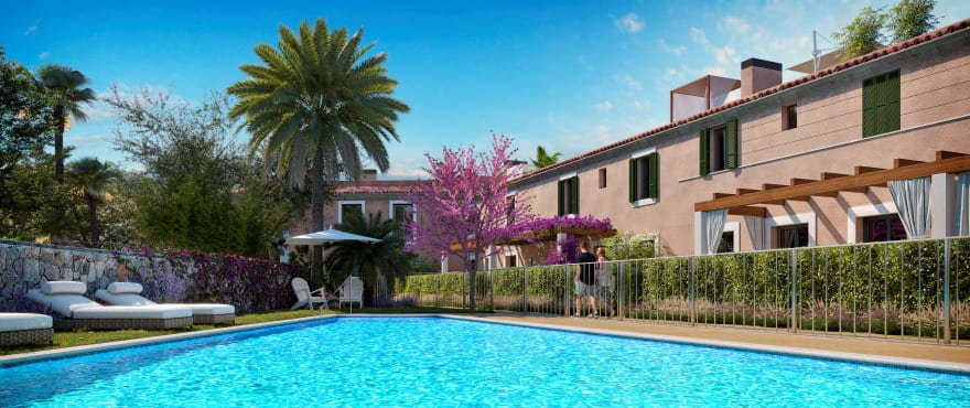 Ikat, nieuwe appartementen met gemeenschappelijk zwembad in Ses Salines