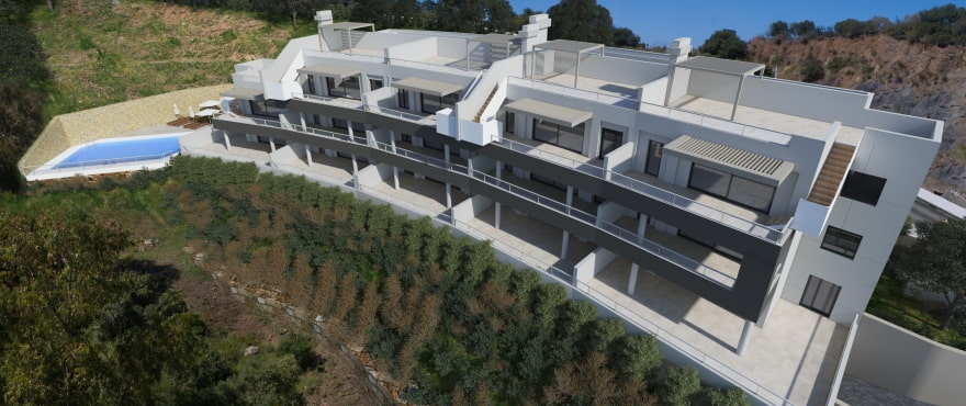 : The Crest, appartements avec piscine et jardins communs, Benahavis