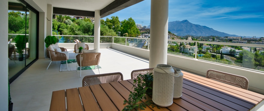 Terrasse de The Crest avec vue spectaculaire