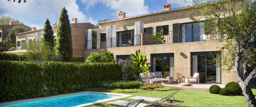 The Village - New semi-detached houses with private pool in Es Capdellà